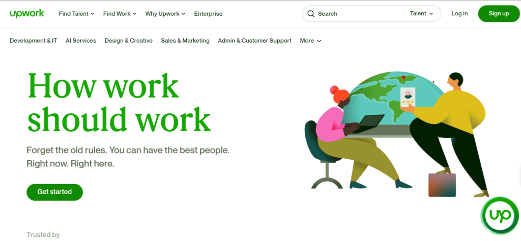 UpWork for hiring best web developers