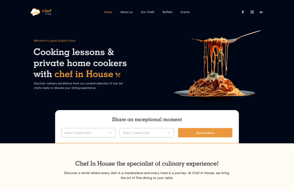 Hire Chef Services - DevProvider