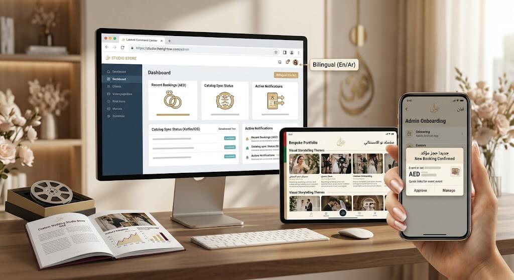 wedding studio ecommerce platform