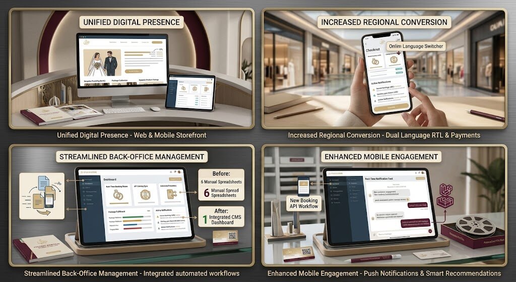 wedding studio ecommerce platform
